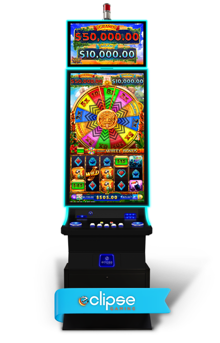 Video slot cabinet featuring Treasures of Teo by Eclipse Gaming