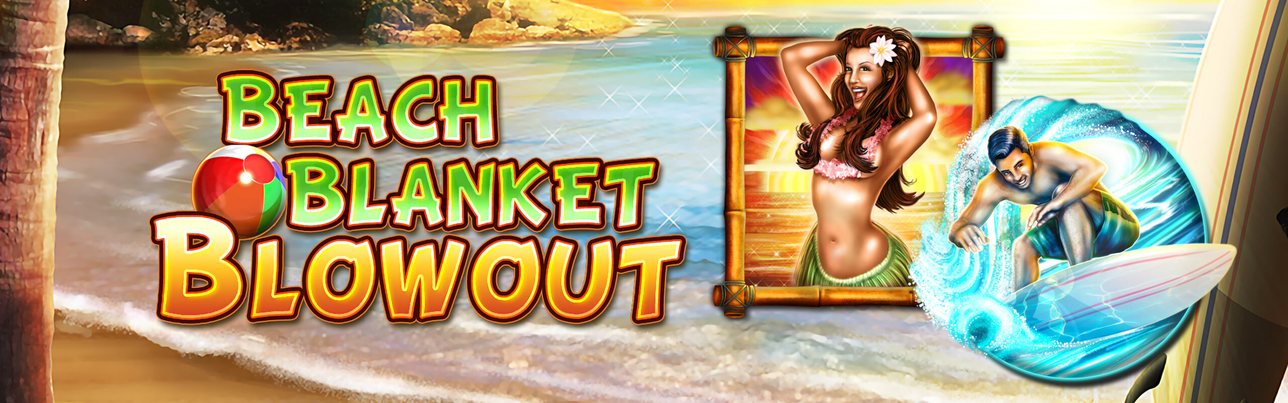 Beach Blanket Blowout class 2 video slot.